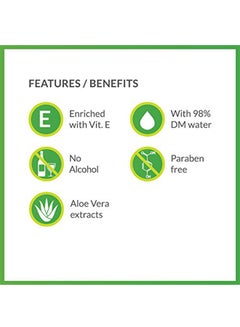 Bodyguard BodyGuard Premium Paraben Free Baby Wet Wipes with Aloe Vera - 360 Wipes (Pack of 5)  - Image 3
