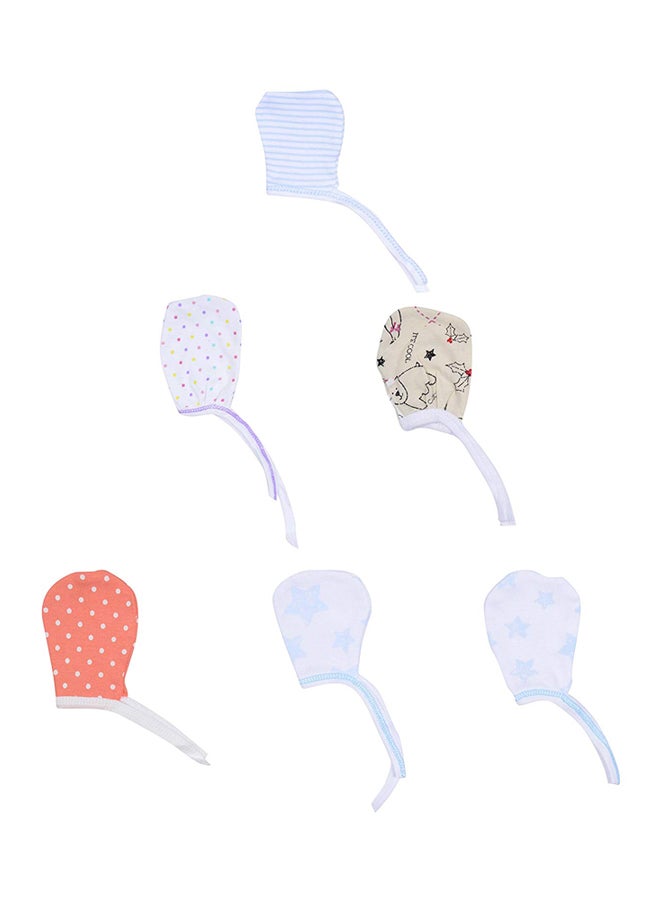 FARETO Pack Of 6 Baby Mitten 