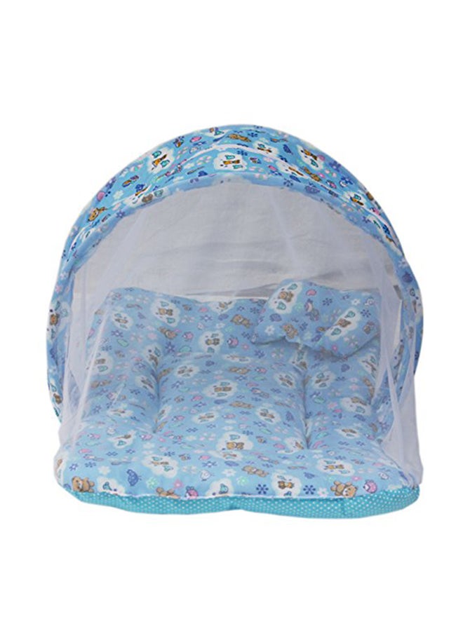Amardeep and Co - Toddler Mattress With Mosquito Net BlueMt-01Nb - Image 1
