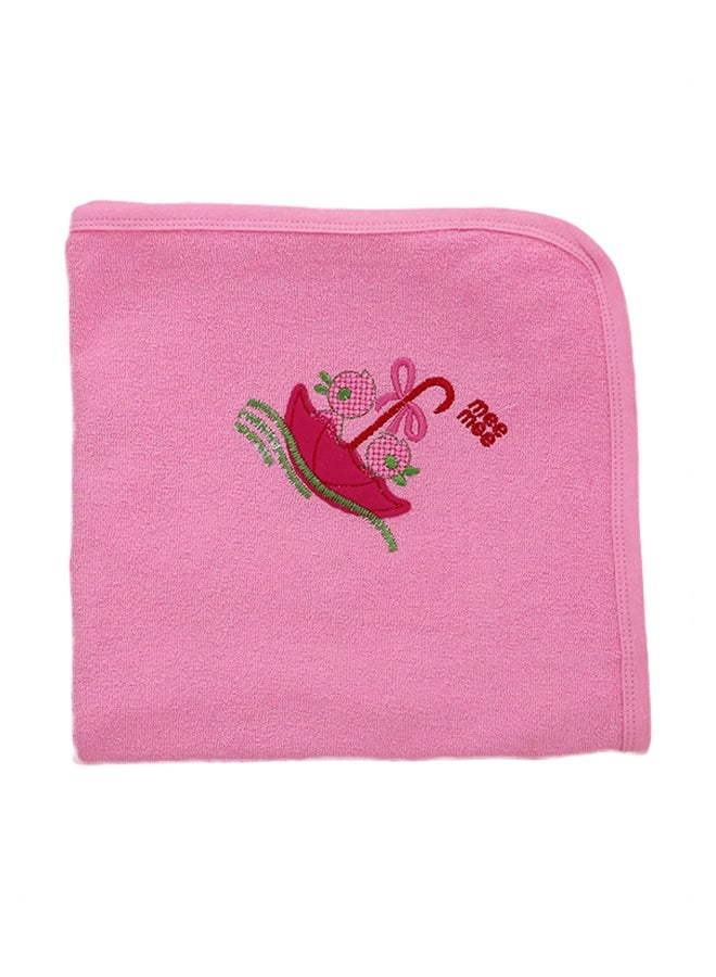 مي مي منشفة بطبعة مظلة مصنوعة من القطن مزودة بغطاء للرأس - Image 3