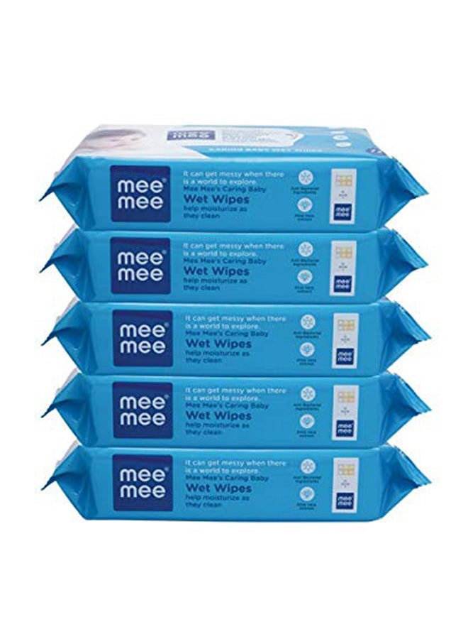 mee mee Pack Of 5 Baby Wet Wipes - Image 2