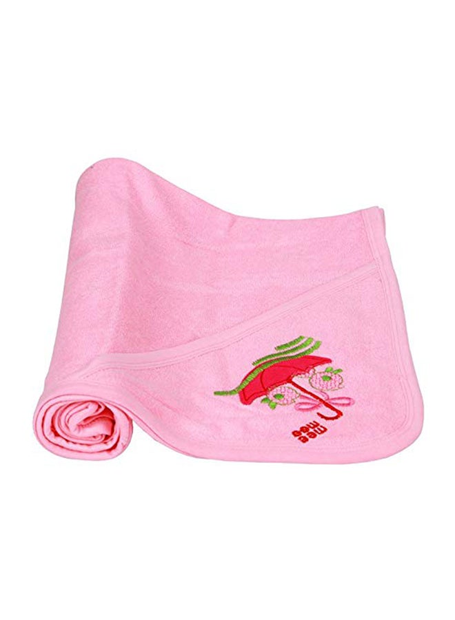 مي مي منشفة بطبعة مظلة مصنوعة من القطن مزودة بغطاء للرأس - Image 1