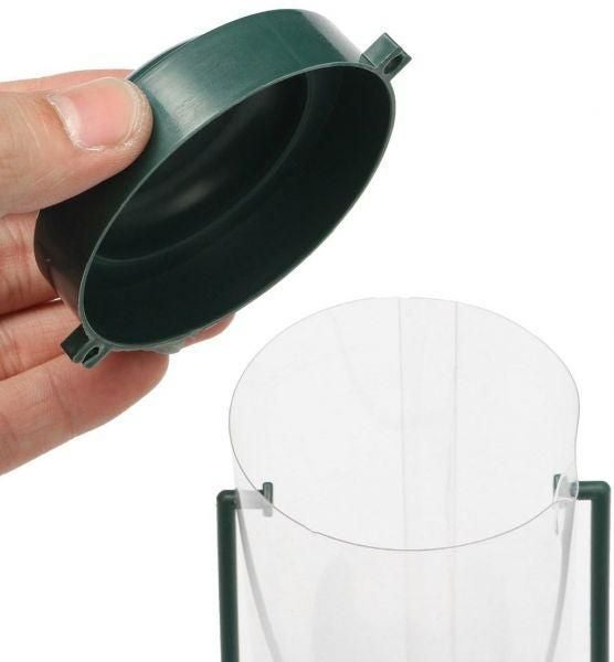 وعاء تغذية الطيور للتعليق شفاف/أخضر - Image 5