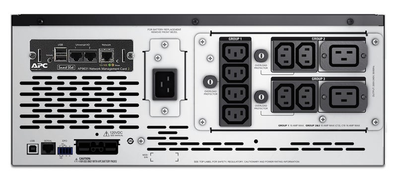 Smart UPS With Rack/Tower LCD Display And Network Card Black