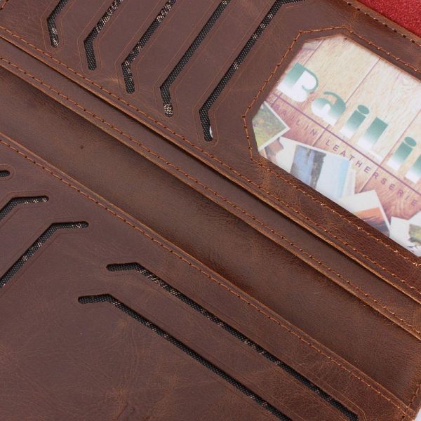 Leather Card Holder Wallet Brown  - Image 5