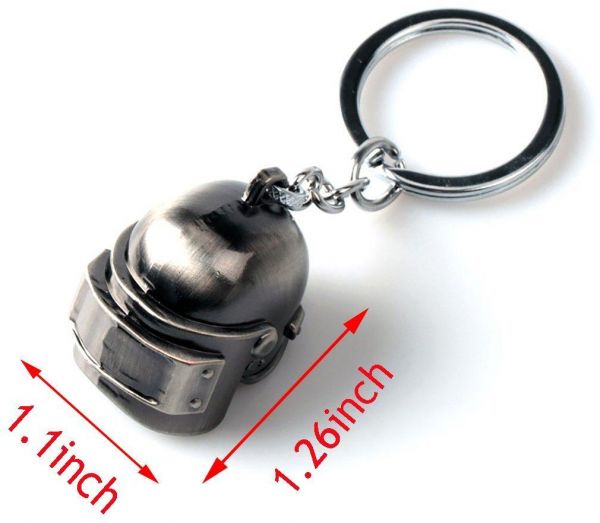Generic - PUBG Level 3 Battlegrounds Helmet Keychain Black - Image 1