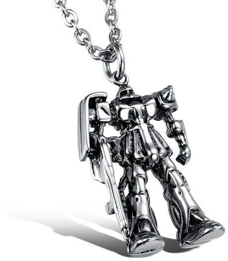 OPK - Titanium Steel Geometric Shaped Pendant Necklace - Image 1