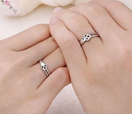Silver Plated Couple Ring - Image 4