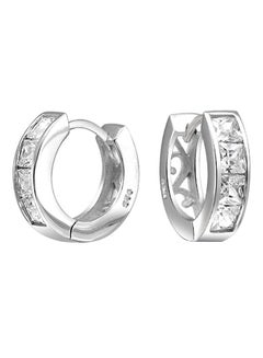 925 Sterling Silver Princess Cut Earrings