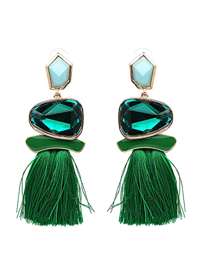 Cute Dangle Crystal Tassel Earring