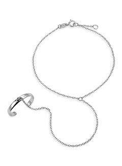 925 Sterling Silver Hand Chain Slave Bracelet