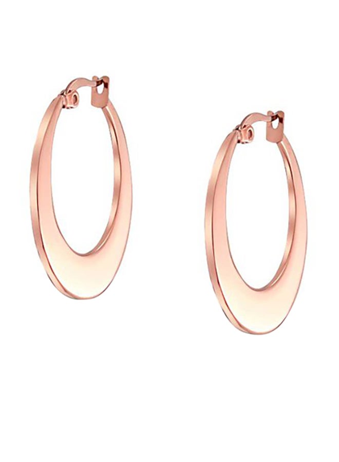 Stainless Steel Oval Shape Earrings