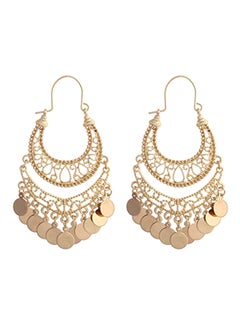 Bohemian Chandelier Coin Dangle Earrings