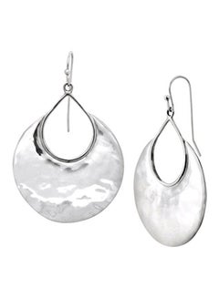 925 Sterling Silver Crescent Drop Earrings