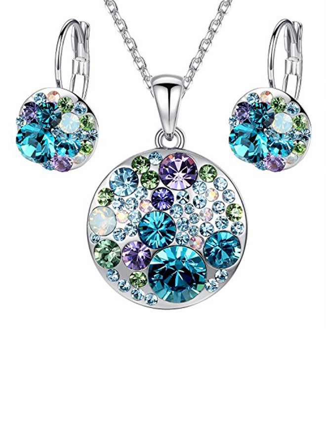 Leafael Crystals Light Ocean Bubble Jewelry Set