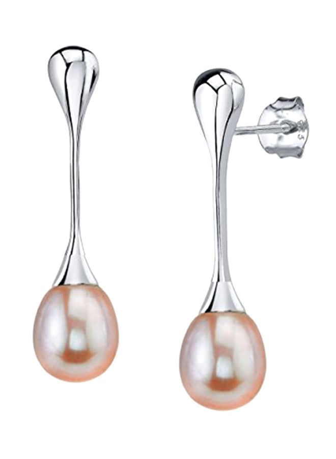 Genuine Freshwater Cultured Pearl Long Earrings