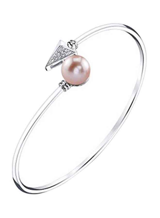 The Pearl Source 925 Sterling Silver Freshwater Cultured Pearl Becky Bracelet