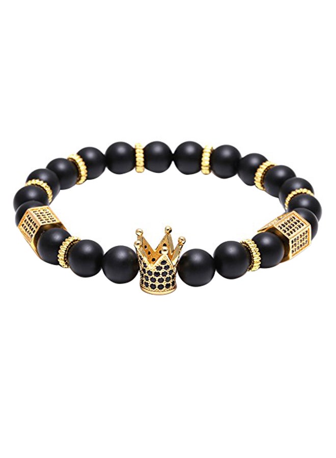 SEVENSTONE Crown King Stone Beads Bracelet