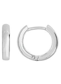 925 Sterling Silver Round Hoop Earrings