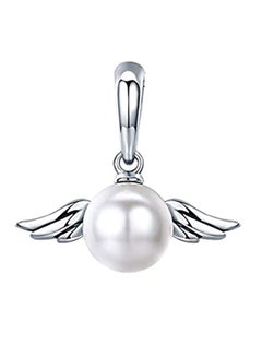 Brass Pearl Charm