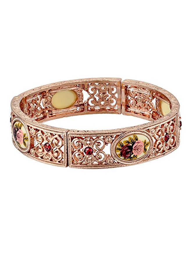 1928 Jewelry - Victorian Inspired Floral Manor House Bracelet - Image 1