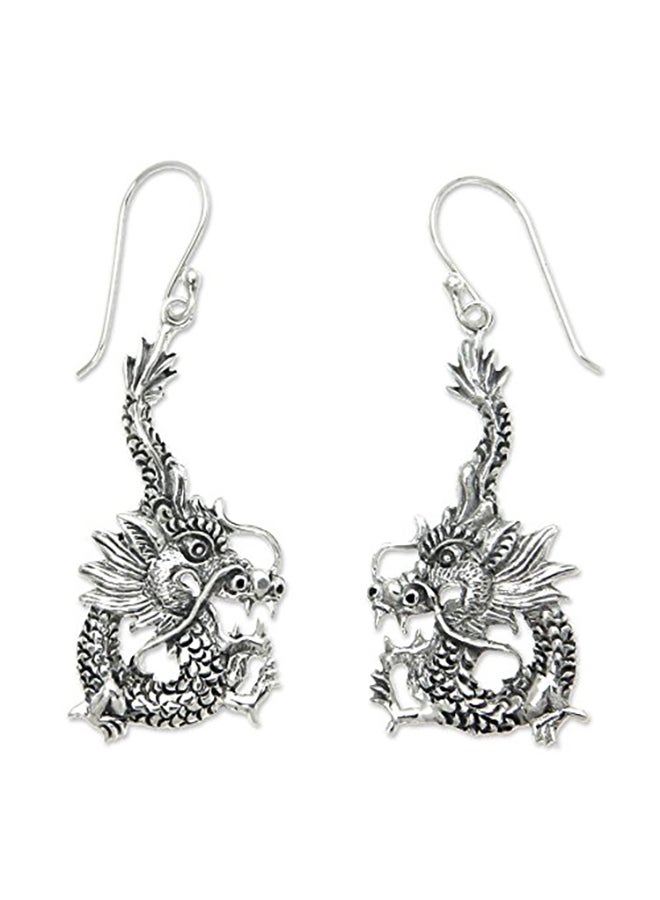 925 Sterling Silver Dragon Dangle Earrings - v1552909220/N22434776A_1