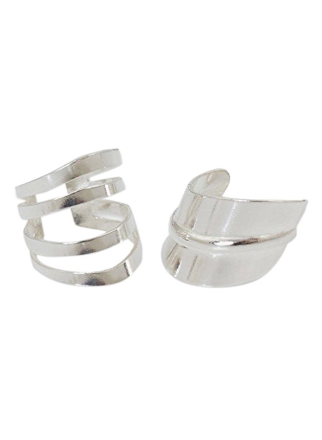 NOVICA Set Of 2 925 Sterling Silver Adjustable Cuffs Earring 