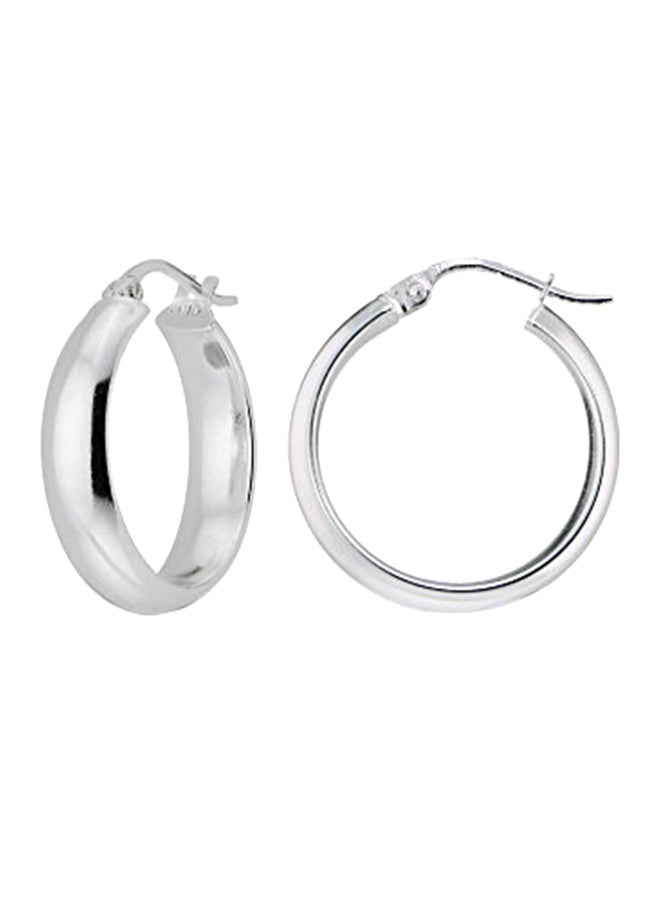 Hoops & Loops 925 Sterling Silver Hoop Earrings