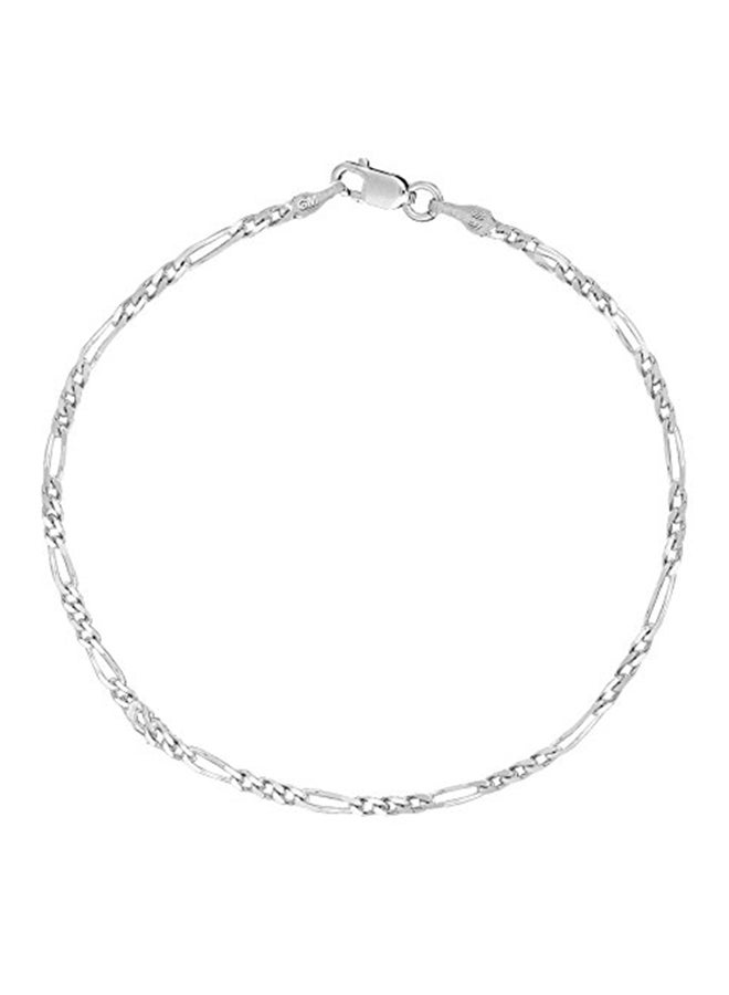 ريتا ستيفنز سوار من الفضة الإسترليني عيار 925 بنمط سلسلة فيجارو إيطالي