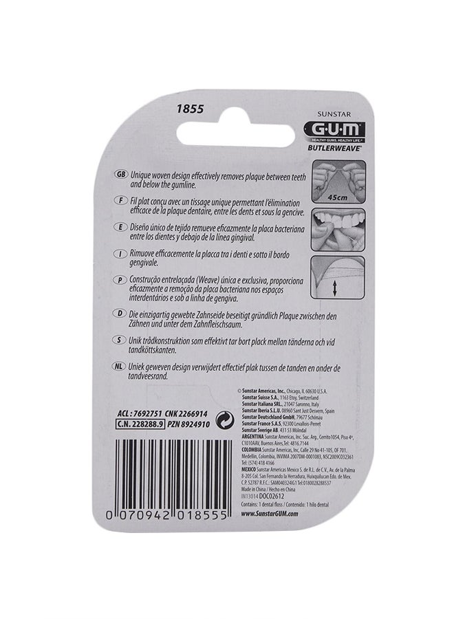 جم خيط رفيع لتنظيف الأسنان بطول 55 م من باتلر متعدد الألوان 55متر - Image 2