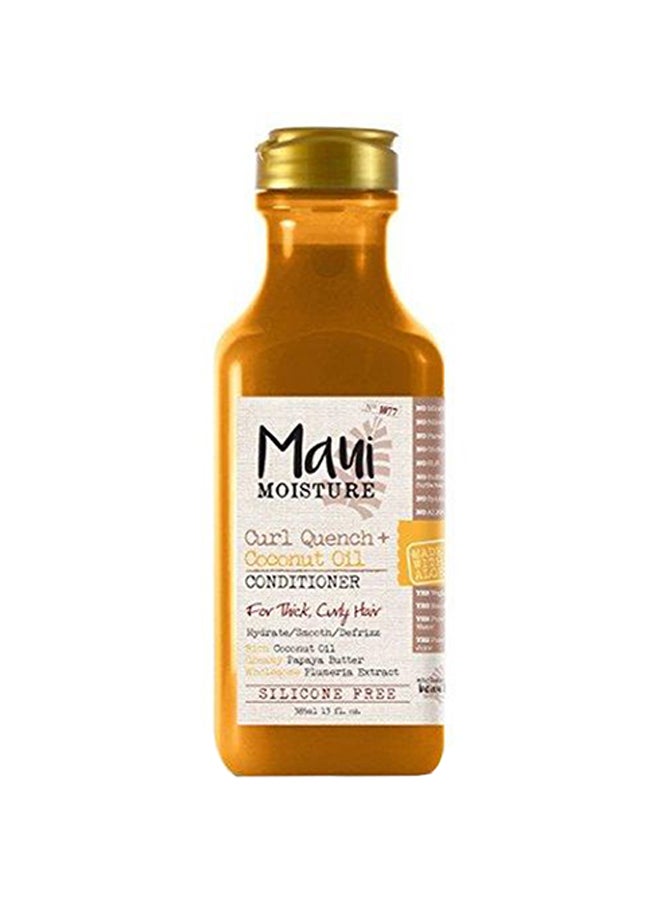 MAUI MOISTURE Curl Quench And Coconut Oil Conditioner With Papaya Butter And Plumeria Extract Multicolour 385ml 