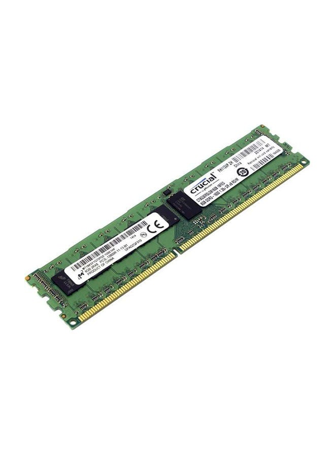 كروشيال ذاكرة وصول عشوائي من نوع DDR3 بدون كود تصحيح الخطأ بتردد 1600 ميغاهرتز في الثانية أخضر 
