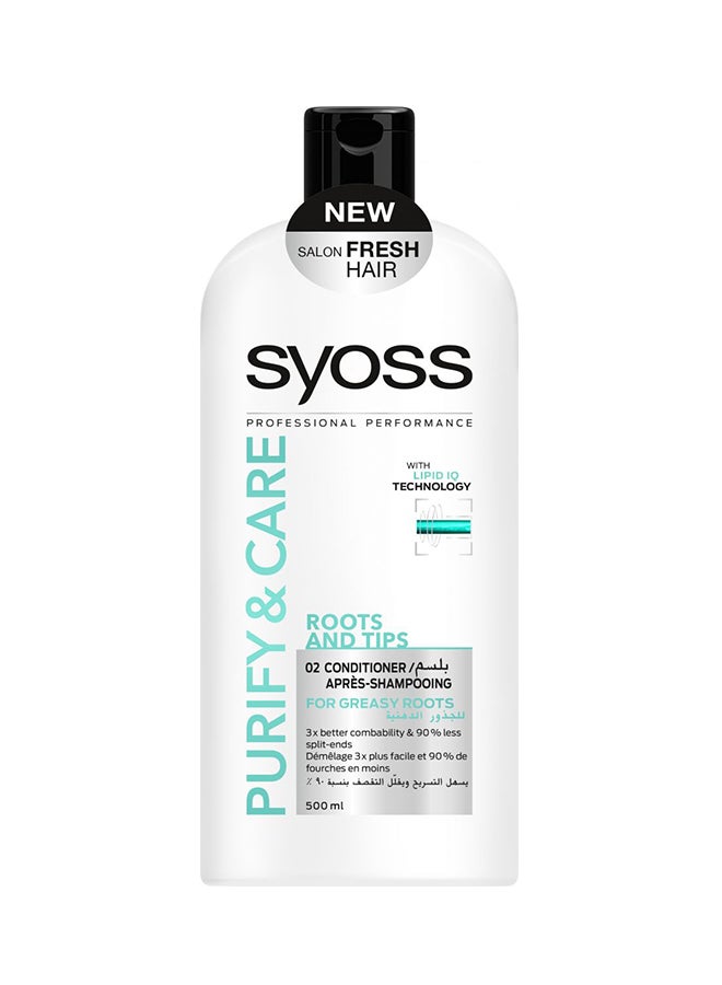 SYOSS Purify And Care Conditioner - Roots &Tips 500ml