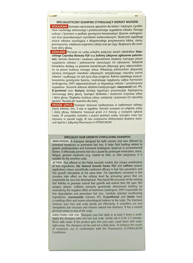 Pharmaceris H-stimupurin Hair Growth Stimulating Shampoo 250ml - Image 2