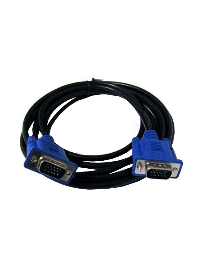 VGA To VGA Cable For Projector And All Display Devices Black
