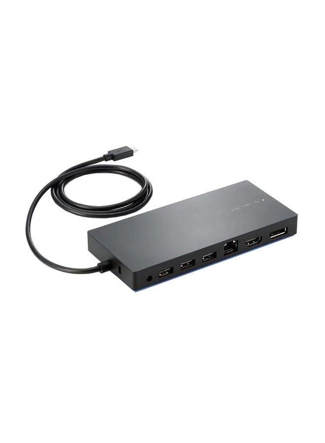 HP - Elite USB Docking Station Black - Image 1