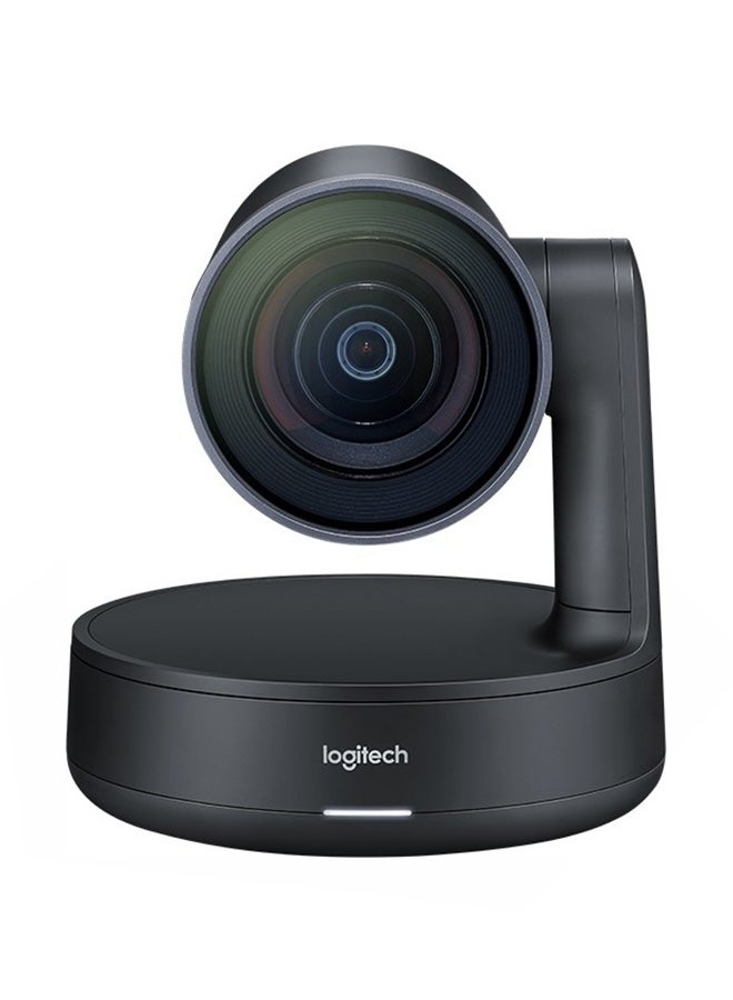 Logitech - Ultra-HD PTZ Rally Webcam Black - Image 1