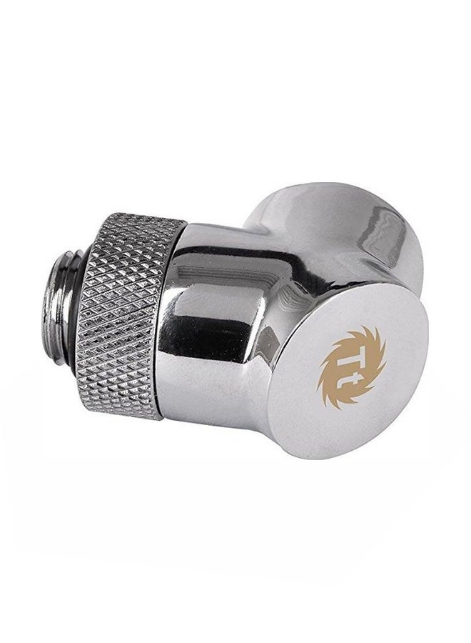 Thermaltake - Pacific DIY LCS Chrome Cooling Adapter Fitting Silver - Image 1