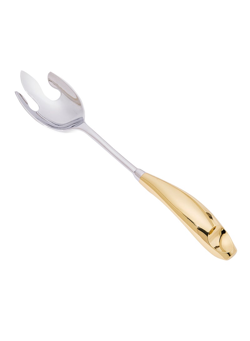 REGENT 2-Piece Lux Gold Server Set Silver/Gold - Image 3