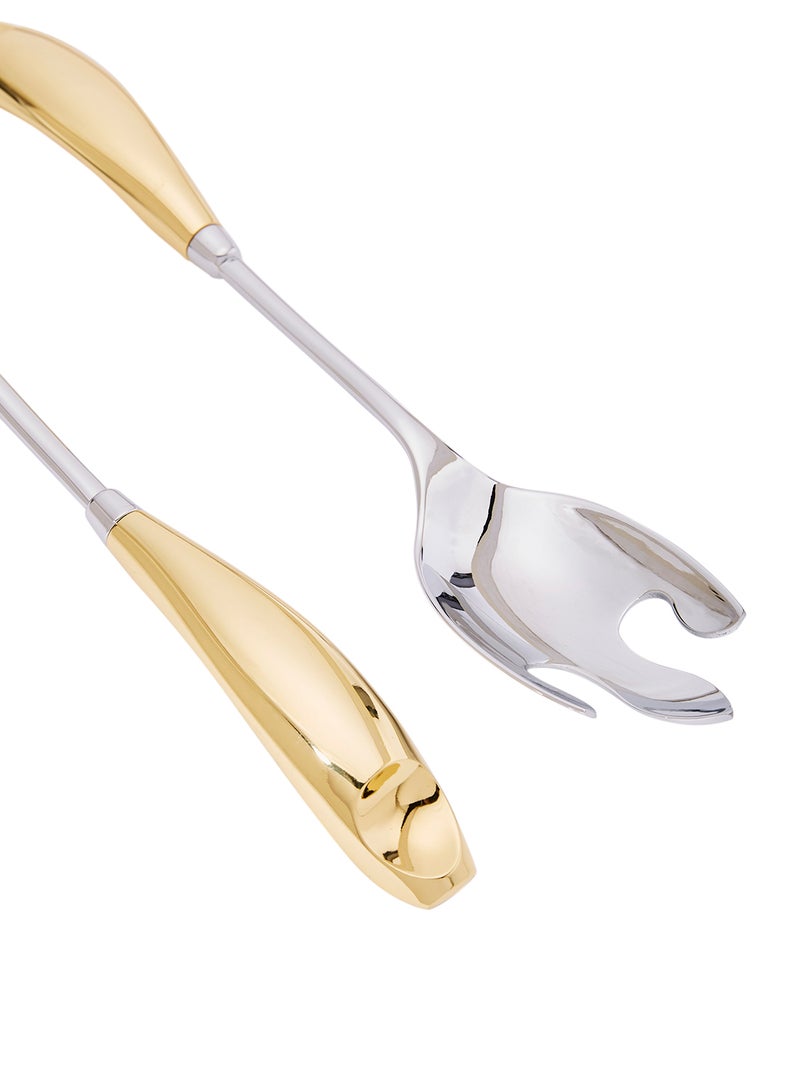 REGENT 2-Piece Lux Gold Server Set Silver/Gold - Image 4
