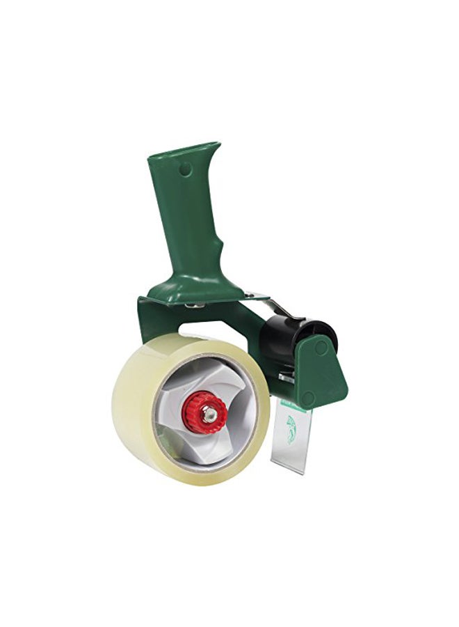 Duck Foam Handle Tape Gun With Packaging Tape Green/Black - Image 1