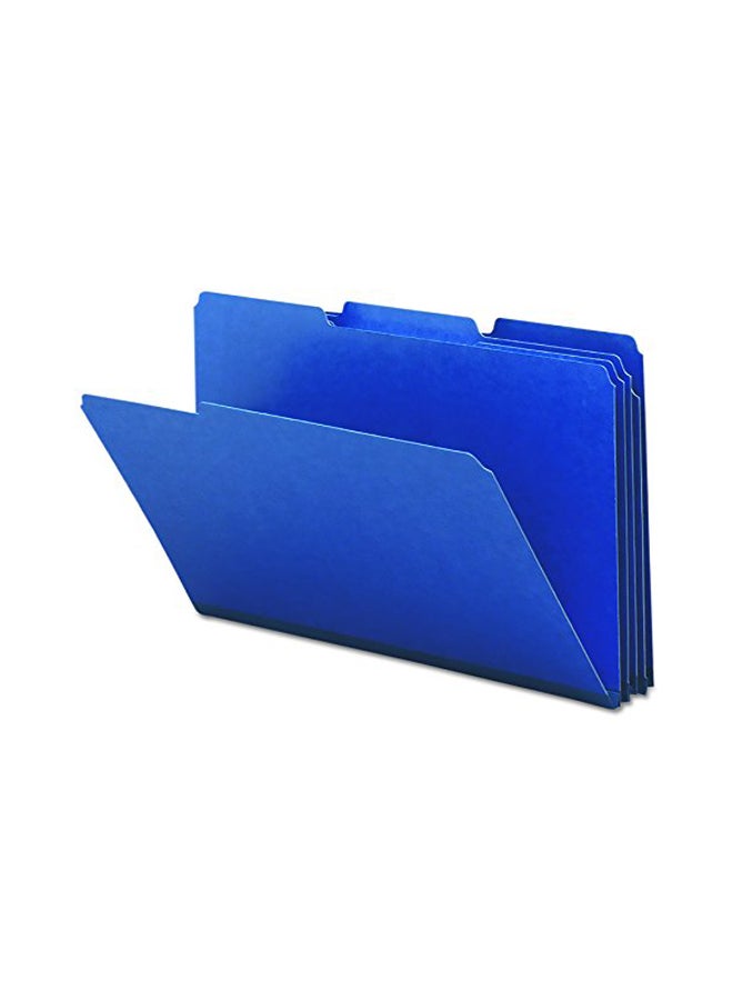 Smead 25-Piece Recycled Folder Set Blue
