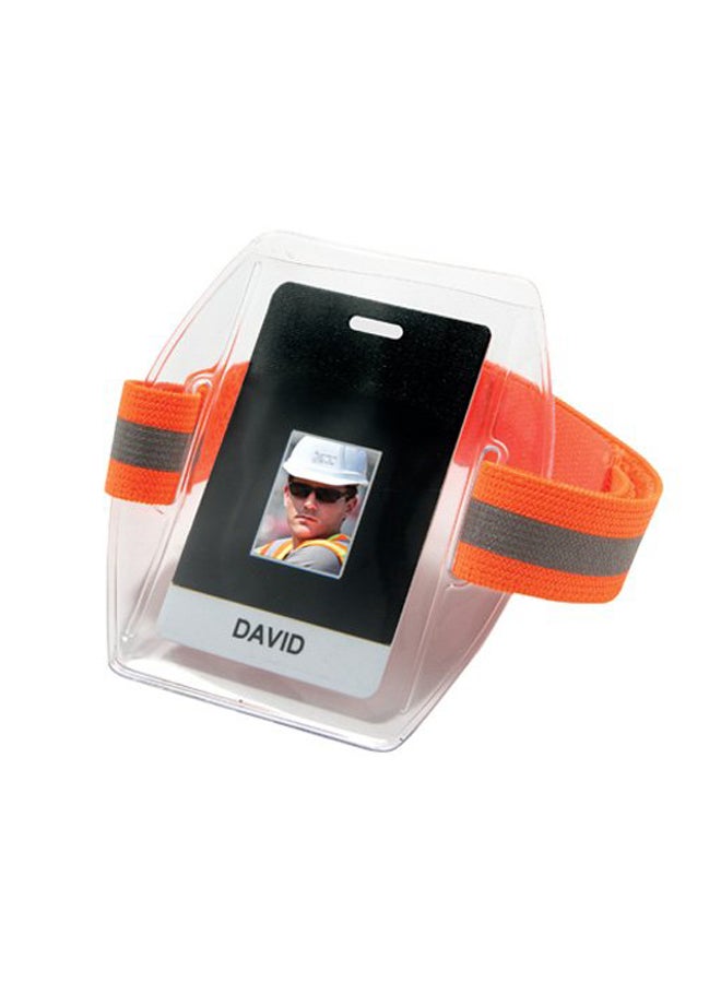 Ergodyne - Arm Band Badge Holder Orange/Grey - Image 1