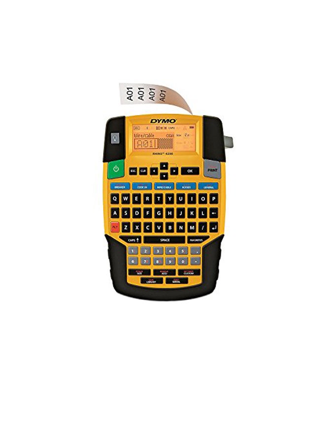 Dymo - Rhino 4200 Label Maker Yellow/Black - Image 1