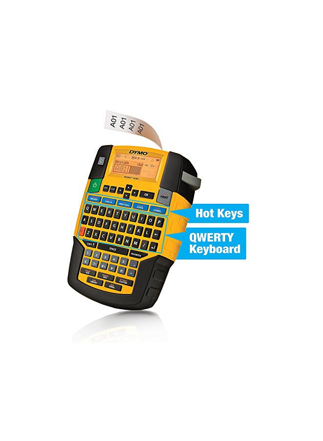 Dymo - Rhino 4200 Label Maker Yellow/Black - Image 1