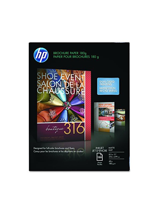 HP 150-Sheets Brochure Inkjet Paper 