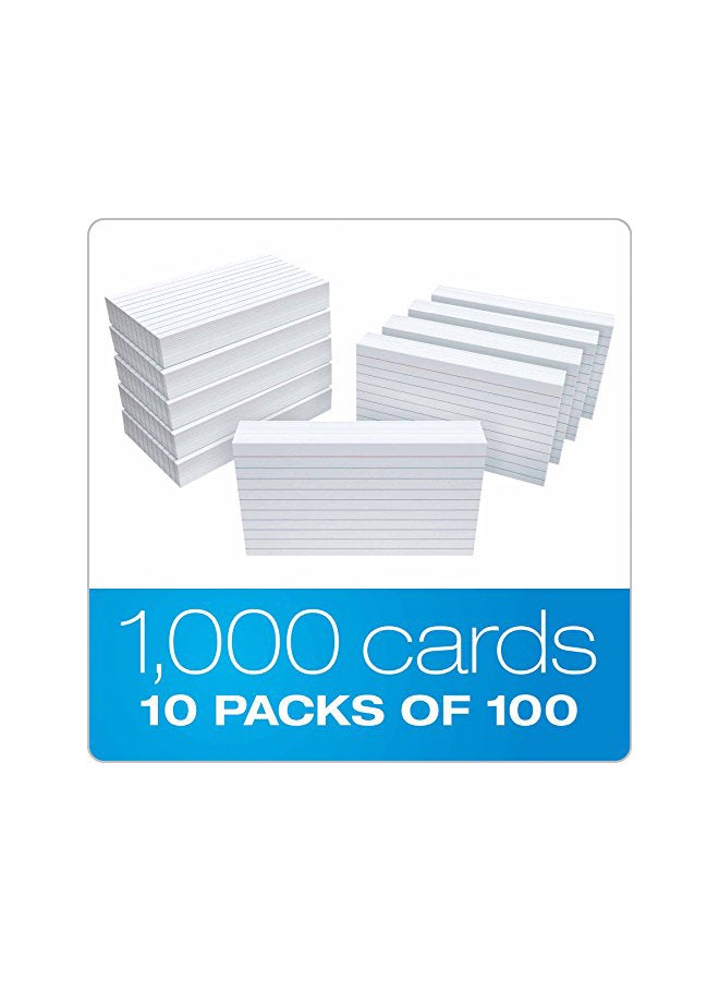 Oxford 1000-Piece Ruled Index Card Set White - Image 4