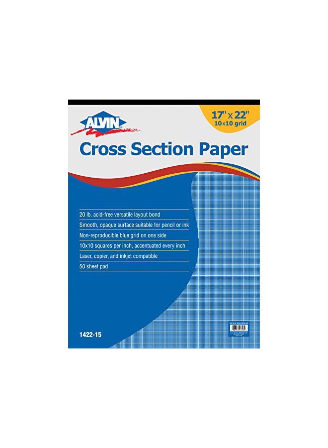 Alvin 50-Piece Cross Section Paper Set  - Image 1
