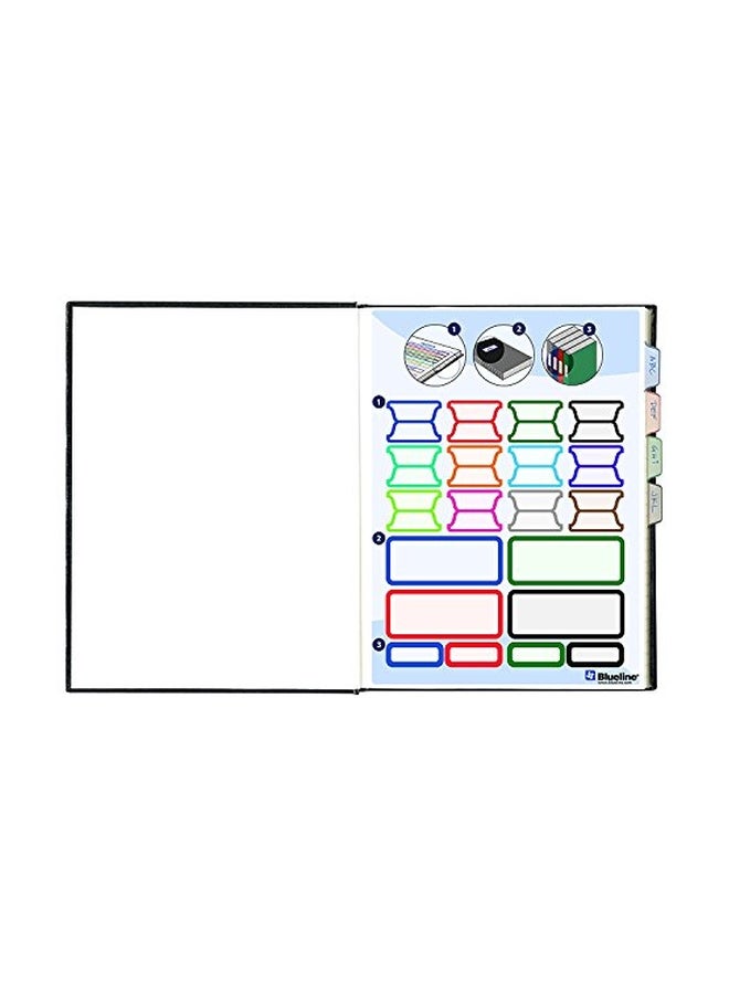 Blueline Quad Ruled Business Notebook Black  - Image 4
