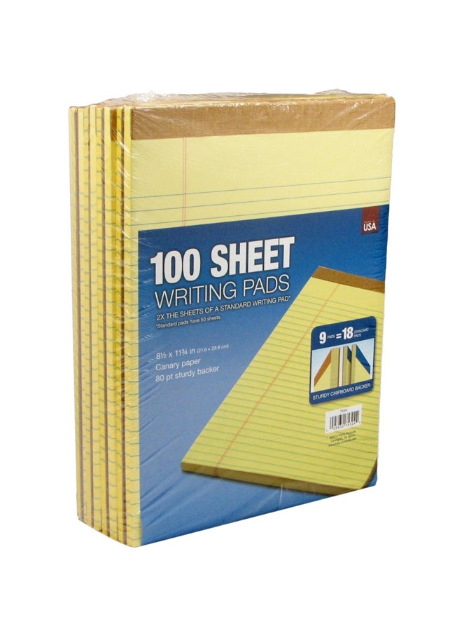 TOPS 9-Piece Legal Pad Set - Legal Yellow